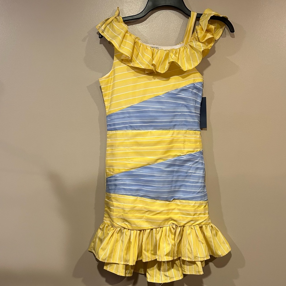 Habitual Color Block High-Low-Hem Dress - Picture 3 of 11